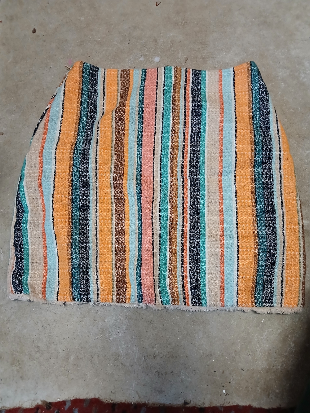 Striped Multi-Color Summer Mini Skirt